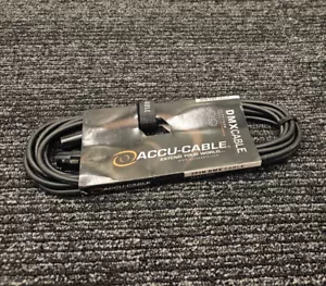 (QTY 2) Accu Cable 15ft DMX Stage Light Cable 3 Pin Male to Female AC3PDMX15 - Picture 1 of 7