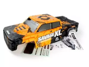 HPI Racing - GTXL-6 Kingcab Painted Truck Body (Black/Orange) - Picture 1 of 1