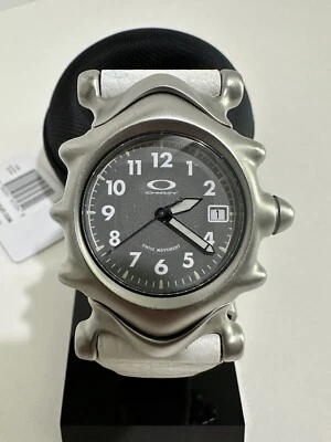 Oakley Saddleback Watch White Leather Swiss Movement Sapphire Crystal. Oakley - Image 1 of 4