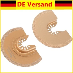 Vearter 2tlg 88mm Oszillierende Sägeblatt Trennscheibe Segmentsägeblatt Fliesen - Bild 1 von 12