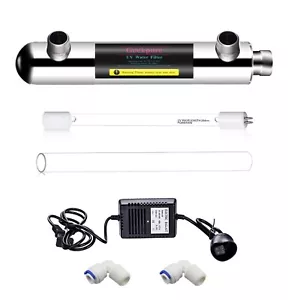 Geekpure 6 Watt U-V Wasserfilter für Umkehrosmosefiltration (0,5-1 GPM) - Bild 1 von 8