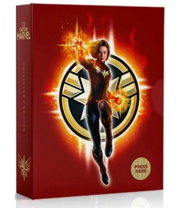 Captain Marvel 4K Ultra HD Blu Ray Collector’s Edition Steelbook IP 10 lot GD - Picture 1 of 1