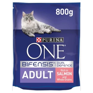 PURINA ONE Salmon Dry Cat Food 800g (Pack of 4) - Picture 1 of 5