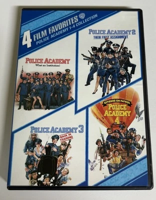 4 Film Favorites: Police Academy 1-4 Collection DVD Like New - Image 1 of 4