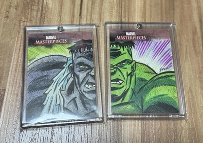 Skybox Marvel Masterpieces Sketch Hulk Set - Image 1 of 4