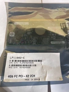 AMULEX LP11002-E 4 Gbps FC Dual-Port PCI-X HBA CARD - Picture 1 of 5