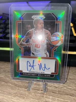 2022 Panini Prizm WNBA Signatures Green Prizm Courtney Williams #SG-CWL Auto - Image 1 of 2