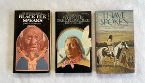 Lot of 3 Vtg PB Books NATIVE AMERICAN HISTORY Black Elk & I Have Spoken 1970s - Foto 1 di 4