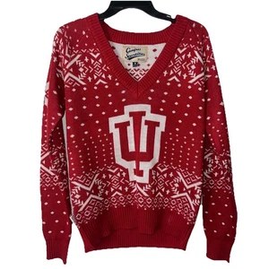 Suéter Feo Navidad Campus Especialidades Indiana Hoosiers Vacaciones Talla Med - Imagen 1 de 7