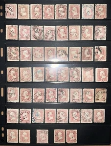 US Stamps #65 Used w/Different Shades All w/Circular Date Cancels—Civil War Era! - Picture 1 of 3