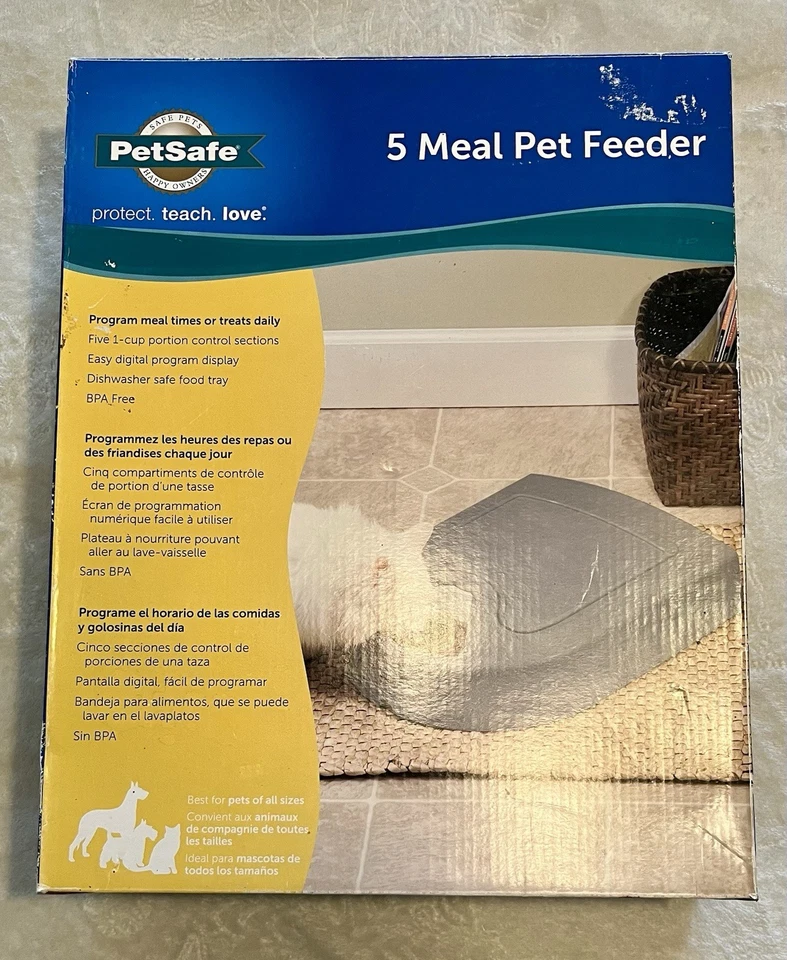 PetSafe 5-Meal Automatic Pet Feeder – Programmable Timer Dog/Cat - Image 1 of 4