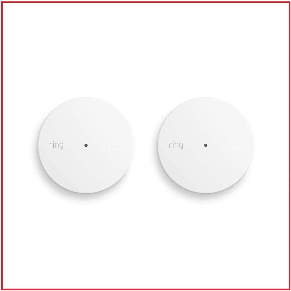 Ring Alarm Glass Break Sensor (2-Pack) White (4AG1S1-ONEO) NEW/SEALED - Image 1 of 1
