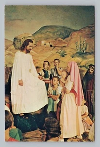 Postcard Scene from Zion Passion Play Jesus Sermon on the Mount Illinois - Picture 1 of 2
