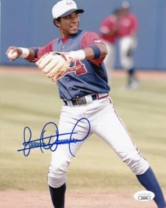 ELVIS ANDRUS Signed Atlanta Braves 8x10 Photo (JSA Basic COA) - Picture 1 of 4