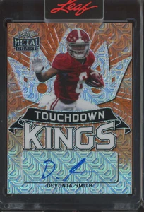 2021 Leaf Metal Proof Touchdown Kings Mojo Orange Devonta Smith 1/1 Auto RC - Picture 1 of 1