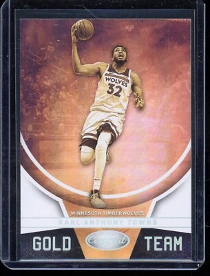 2019-20 CERTIFIED GOLD TEAM INSERTS KARL-ANTHONY TOWNS TIMBERWOLVES - Image 1 of 2