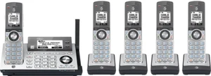 AT&T 5 Handset Connect to Cell Expandable Cordless Phone System with Call Block - Picture 1 of 3