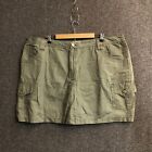 Faded Glory Denim Skort Skirt with Shorts Plus Size 20W Zip Fly 100% Cotton NWOT