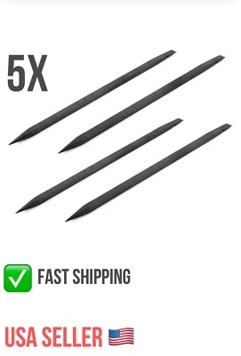 5X Black Plastic Spudger Set - iPod, iPhone, Cell phone Opening Pry Bar Tools - Image 1 of 4