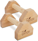 BRITOR Holzparallettes Schwerkraft Fitness, Mini-Griffpumpen, Liegestütze für und