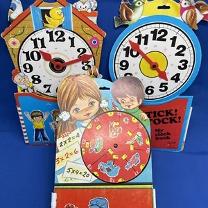 Vintage Lets Multiply Cuckoo What Time Is It 1987 Childrens Books Spain Montbec - Imagen 1 de 21