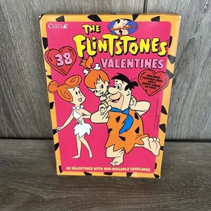 Vtg RARE 90s The Flintstones Valentine’s Day Cards Fred New Cleo 1994 USA Core - Picture 1 of 6