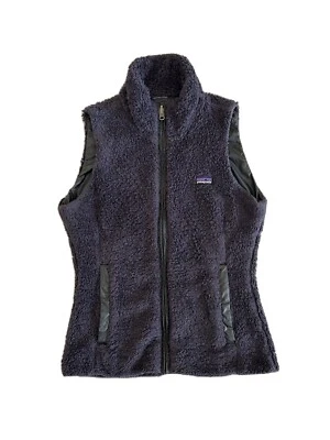 Chaleco Patagonia Para Mujer Negro Púrpura Los Lobos Reversible XS Foto 1 de 4