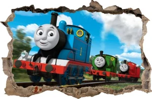PEGATINAS DE PARED TRAIN THOMAS AGUJERO EN LA PARED pegatina decorativa a la habitación #75 - Imagen 1 de 4