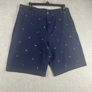 Under Armour Shorts Mens 32 AOP Birds Chino Golf Stretch Casual Performance 9” - Picture 1 of 10