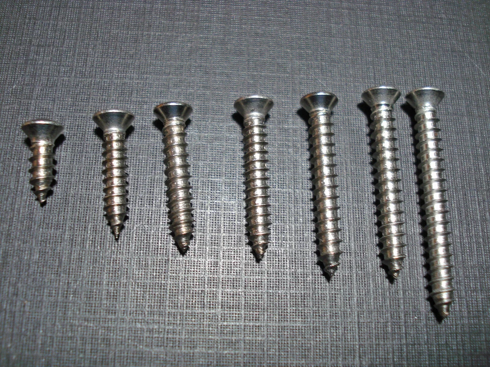 140pc for Plymouth #8 w/#6 phillips oval head garnish moulding screws stainless  - Image 1 of 3