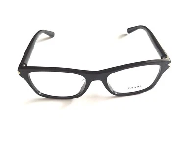 Prada Eyeglasses VPR 16S-F Black 1AB-1O1 Size 54mm Optical Frame - Image 1 of 4