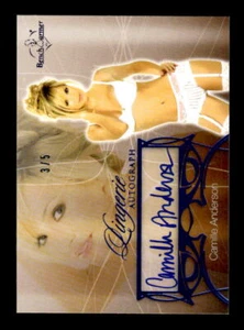 2013 Bench Warmer Hobby lencería autógrafos lámina azul #44 Camille Anderson/5 - Imagen 1 de 2