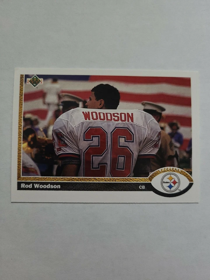 ROD WOODSON 1991 UPPER DECK FOOTBALL CARD # 111 D9402 - Image 1 of 1