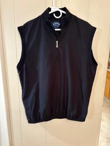 Callaway Jacke Weste Golf leichter Windbreaker schwarz ärmellos Herren Large - Bild 1 von 4