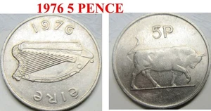 IRELAND 1976 5 PENCE - Picture 1 of 1