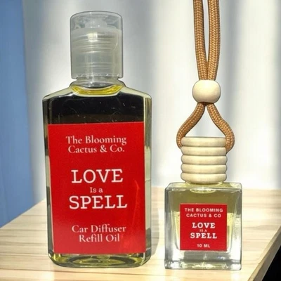 THE BLOOMING CACTUS & CO. Luxury Refillable Car Air Freshener –Long-Lasting Scent|Phthalate-Free| USA Made