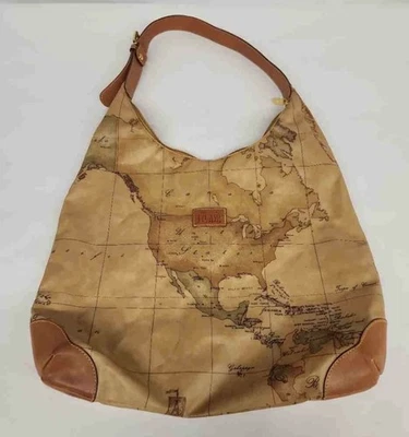 Bolsa tote feminina Alviero Martini Geo Hobo mapa global Prima Classe - Imagem 1 de 4