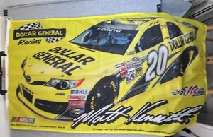 MATT KENSETH NASCAR Flag #20 Yellow Dollar General 3 x 5-foot Racing Made In USA - Picture 1 of 12