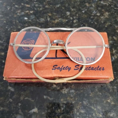 Gafas de Seguridad Willson De Colección EE. UU. Steampunk Motocicleta Gafas Antiguas Foto 1 de 4