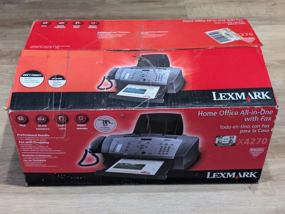 Lexmark X4270 Home Offic All-In-One Inkjet Printer 19 PPM W/ Scanner Fax Copier  - Image 1 of 4