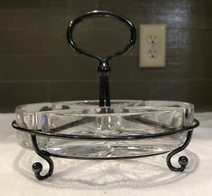 4 Sectioned Crystal Candy Dish - Picture 1 of 5