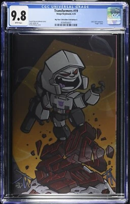 Transformers #19 2025 CGC 9,8 Freely Abrigo C2E2 edición Virgin Foil certificado de autenticidad 500 BTC Foto 1 de 2