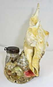 Antique Nautical Maritime Folk Art Sea Shells Inkwell - Picture 1 of 8