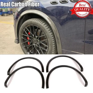 For Maserati Levante 2016-18 Carbon Fiber Fender Flares Wheel Eyebrow Arch Trims - Picture 1 of 12