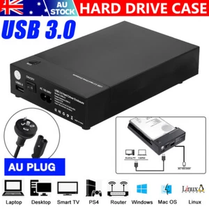 3.5 inch LED USB 3.0 to SATA Hard Drive Case Disk External Enclosure SSD HDD Box - Picture 1 of 12