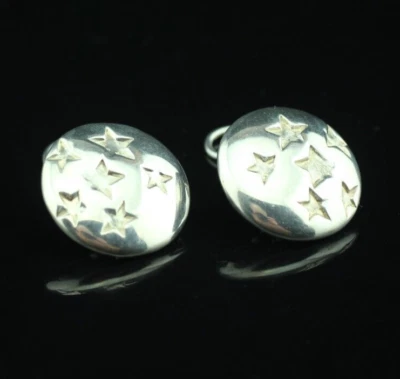 Pendiente Tiffany Designer Angela Cummings Plata Esterlina Estrellas RARO Foto 1 de 4