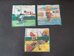 Lot de 3 Mouchoirs Enfants Looney Tunes Jeux Olympiques Vintage - Warner Bros - Bild 1 von 4