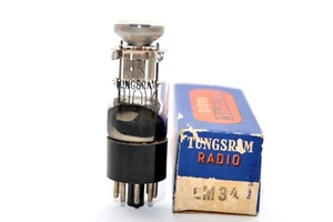 Vintage Tungsram EM34 / EM 34 / 6CD7 Magiceye Vacuum Radio Tube / Valve, NOS  - Picture 1 of 7
