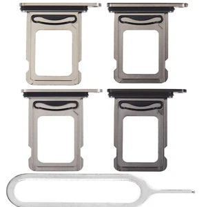 For iPhone 15 Pro & 15 Pro Max Sim Card Tray Replacement Dual Sim With Tool - Picture 1 of 5