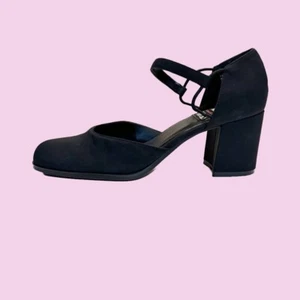 De colección Años 90 Y2k Mootsie Tootsie Grueso Puntera Cuadrada Bloque Tacones Talla 7 Usado en Excelente Condición - Imagen 1 de 7